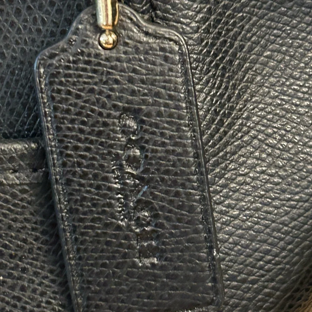 Coach Saffiano XL Pocket Tote Black Bag - Picture 6 of 16